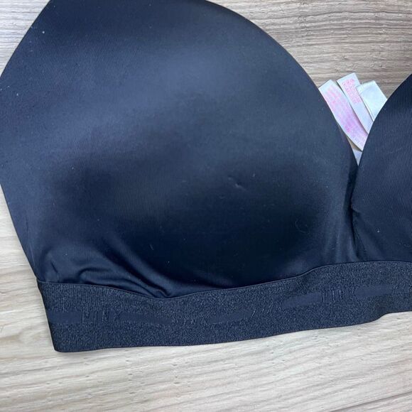 Victoria’s Secret PINK Wear Everywhere Wireless Push-Up Bra Black 36D - Picture 3 of 8